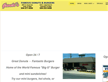 Tablet Screenshot of geraldsdonuts.com